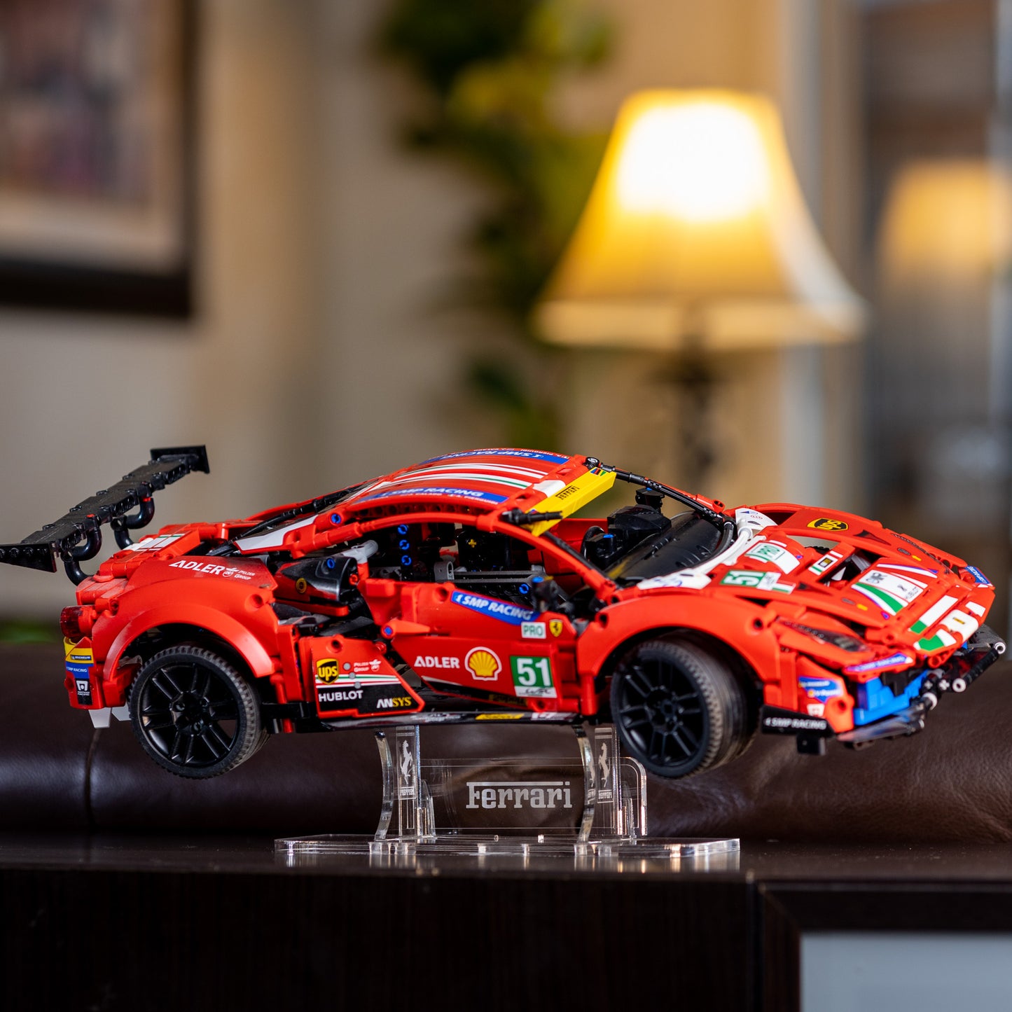 Display Stand for LEGO® Ferrari 488 GTE “AF Corse #51” (42125)