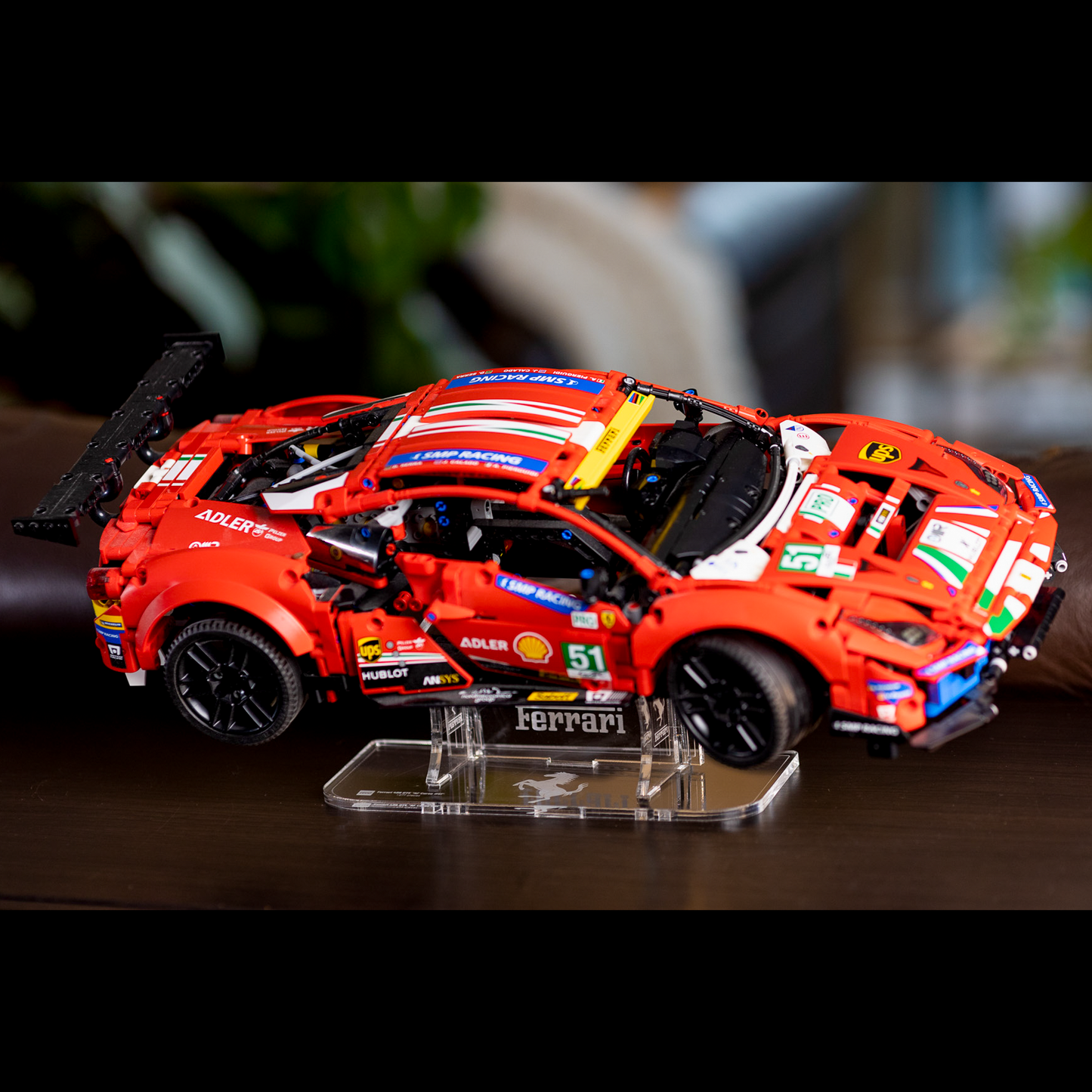 Display Stand for LEGO® Ferrari 488 GTE “AF Corse #51” (42125)