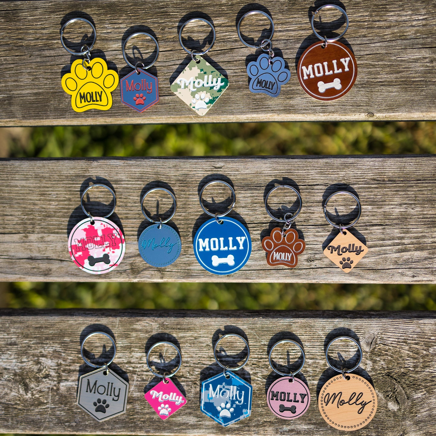 Small Acrylic Pet Tags (30mm)