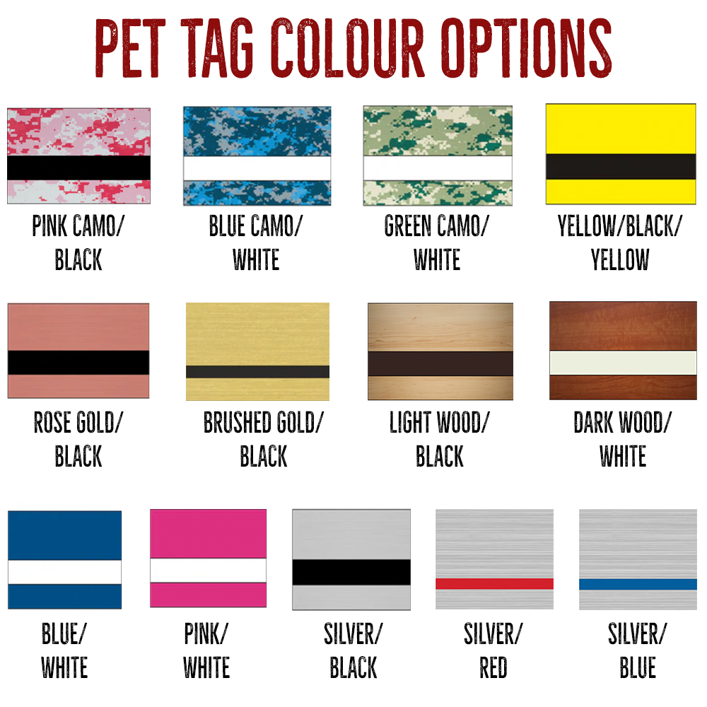 Small Acrylic Pet Tags (30mm)